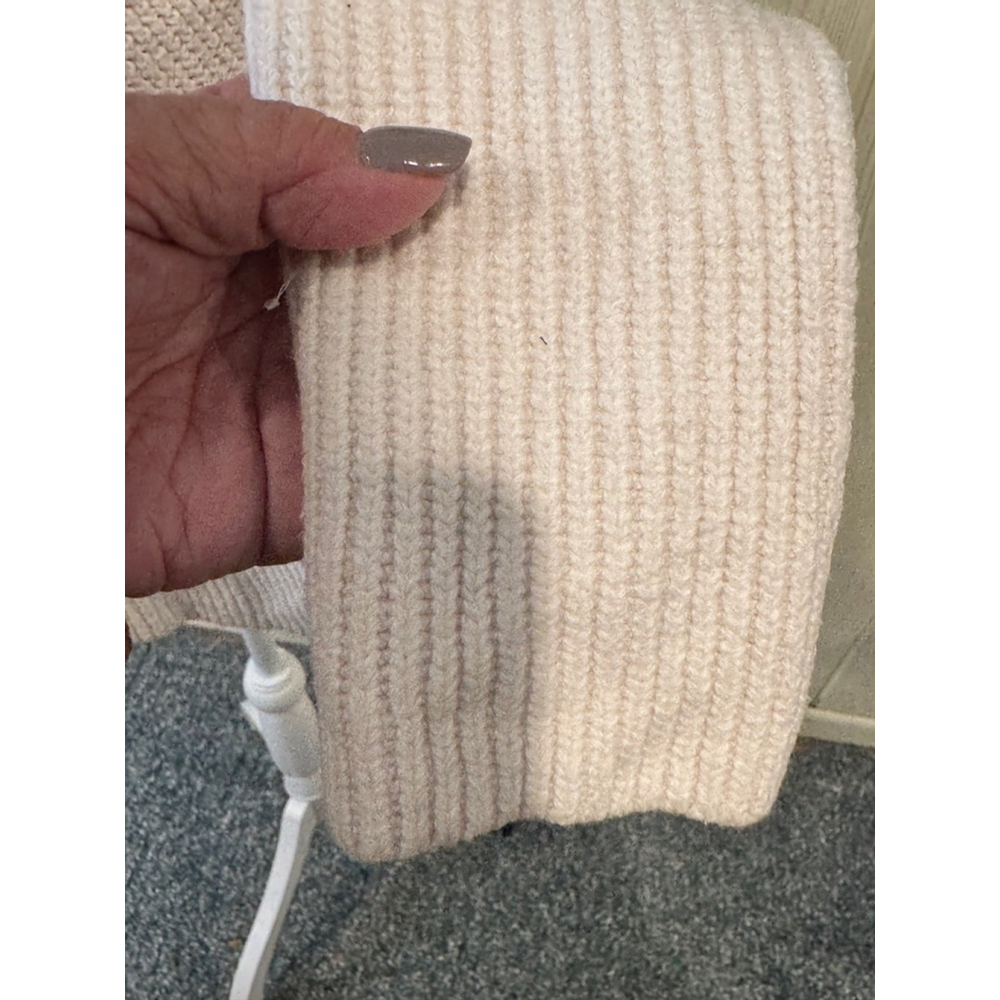 Ted Baker Ohavia Ivory Peplum Sweater Long Sleeve Size 4 - Picture 6 of 13